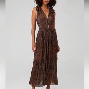 Sabina Musayev Brown Maxi Dress
